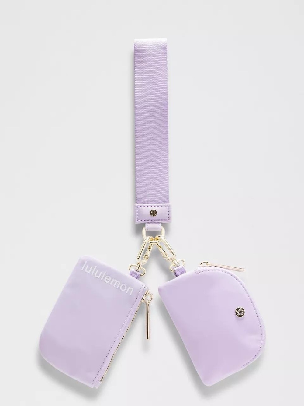 Lululemon Dual Pouch Wristlet- Lavender Frost/White